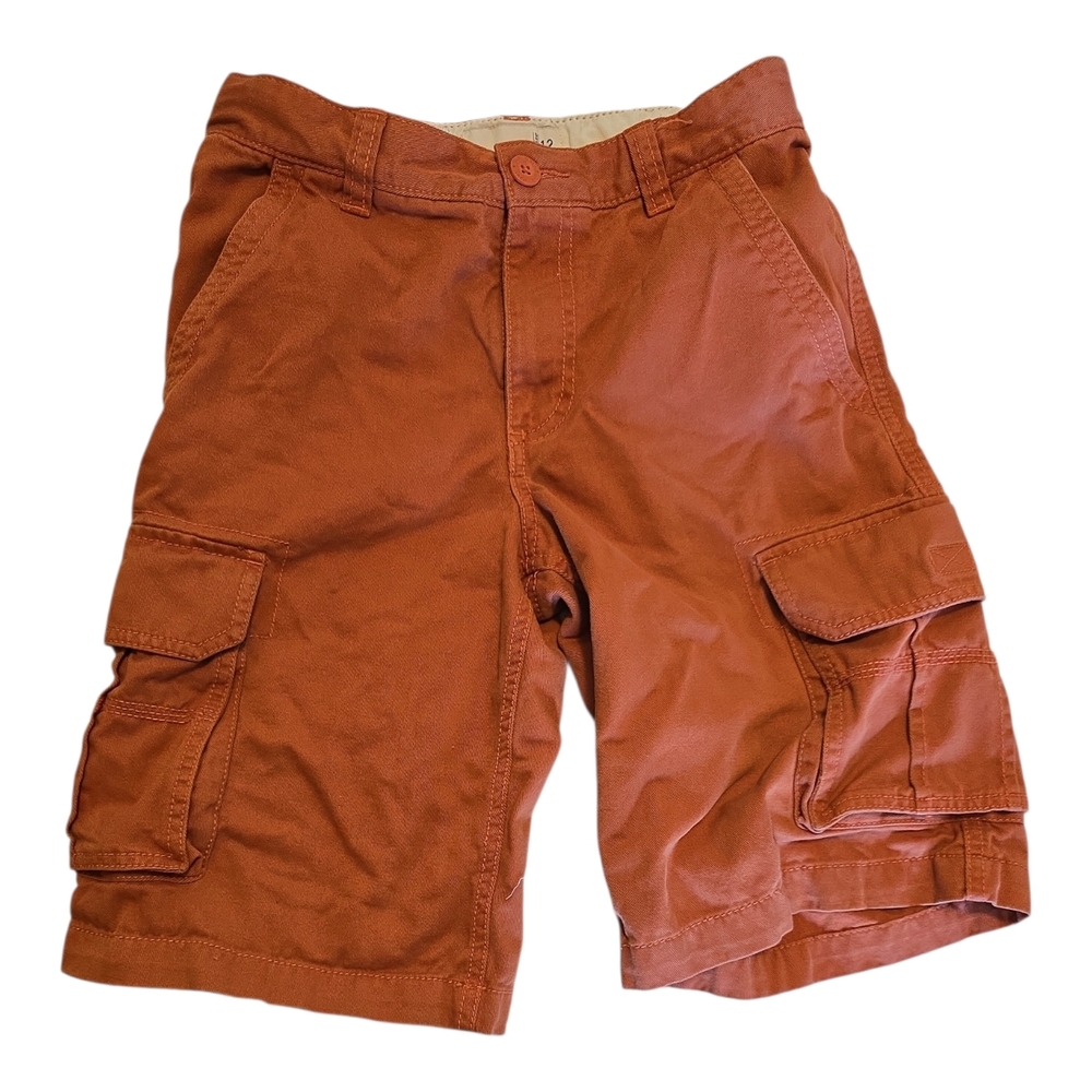 Old Navy Men's Cargo Shorts in Rust Orange